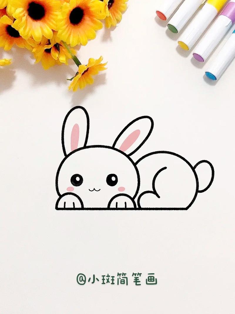 可爱小兔子简笔画怎么画的相关图片